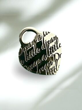 Tiffany Dream a little Dream script medium silver heart